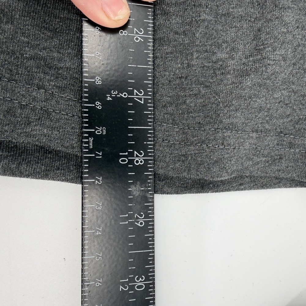 NWT Burlebo T-Shirt Mens M Charcoal Gray Long Sleeve Crew Deer Hunting Pocket - Picture 10 of 10